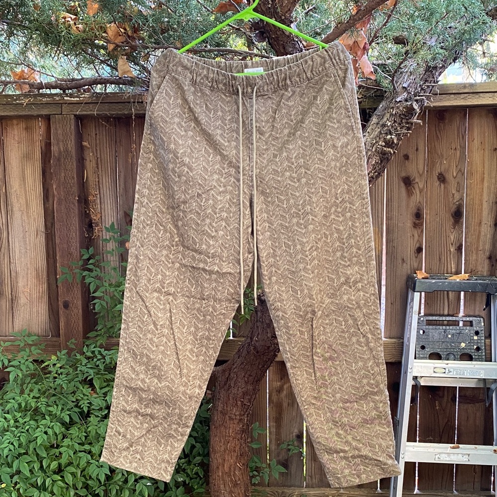 Garnet hill made in Peru Pima cottton pants women’s M loose fit